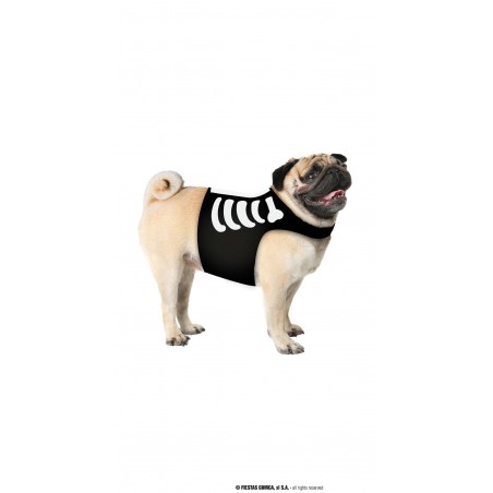 DISFRAZ DE PERRO ESQUELETO